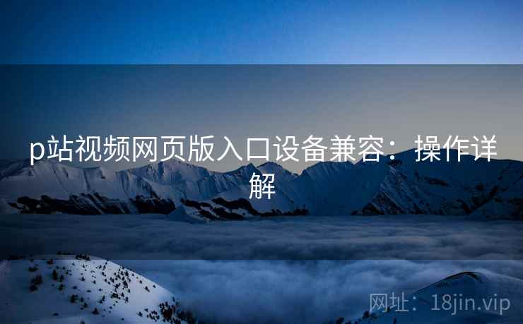 p站视频网页版入口设备兼容：操作详解