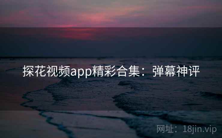 探花视频app精彩合集：弹幕神评